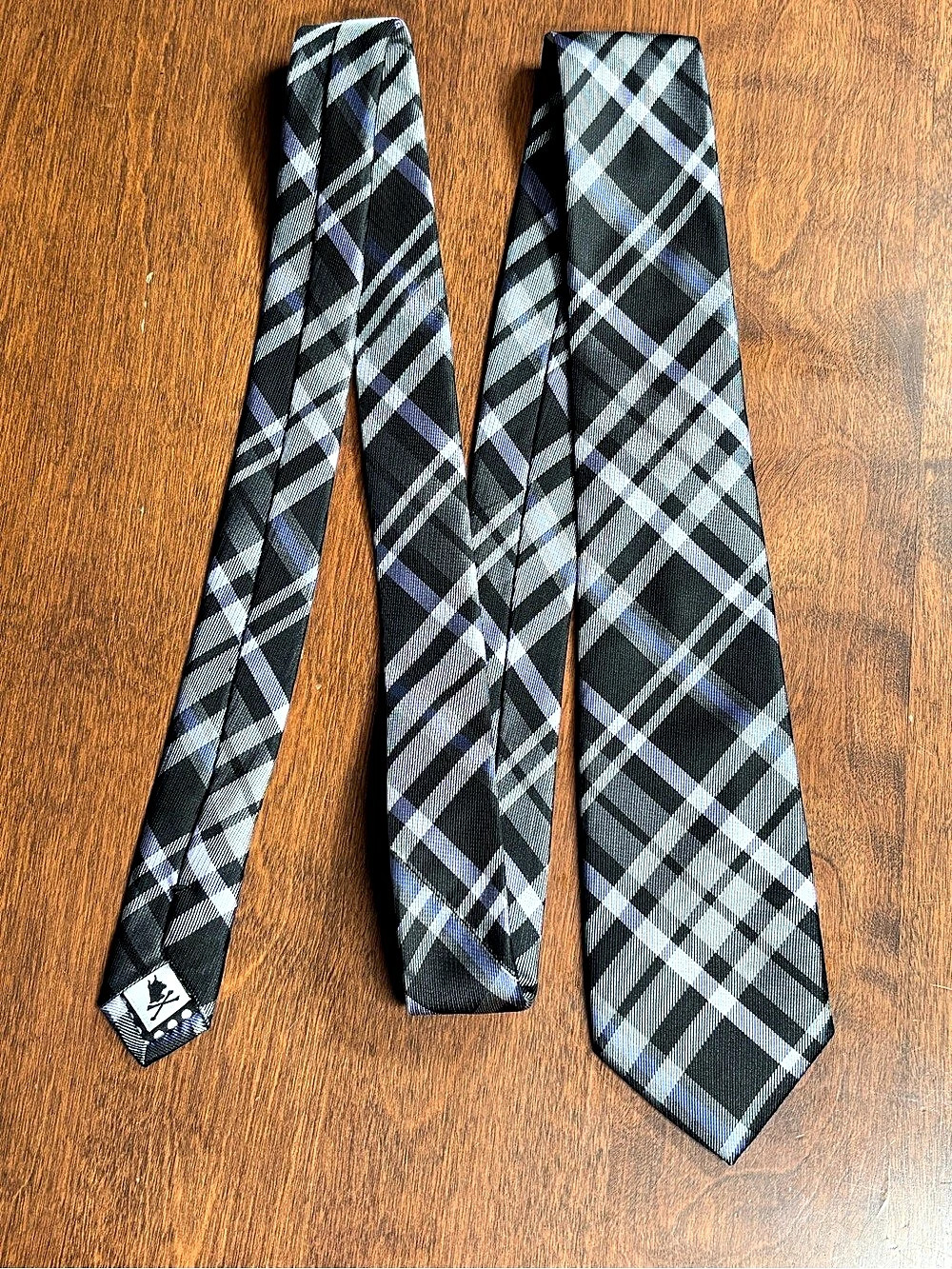 Nick Graham Everywhere Plaid Polyester Necktie